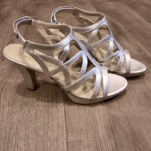 Naturalizer Danya silver heels.